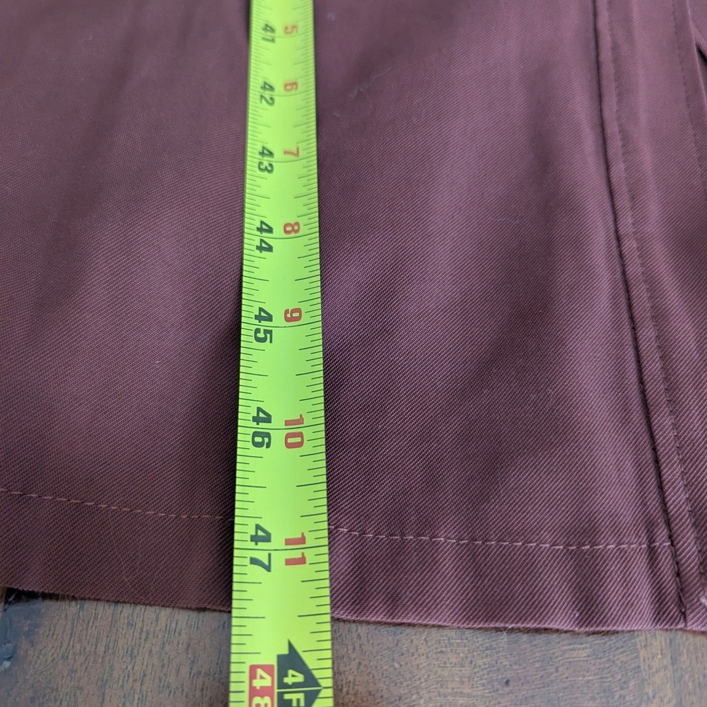 Mango Mng Rust Brown Button Front Midi Shirt Dres… - image 7